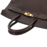 HERMES エルメス バーキン 35 ショコラ ○Z刻印(1996年頃) ユニセックス フィヨルド ハンドバッグ Aランク 中古 銀蔵