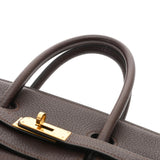 HERMES エルメス バーキン 35 ショコラ ○Z刻印(1996年頃) ユニセックス フィヨルド ハンドバッグ Aランク 中古 銀蔵