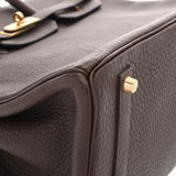 HERMES エルメス バーキン 35 ショコラ ○Z刻印(1996年頃) ユニセックス フィヨルド ハンドバッグ Aランク 中古 銀蔵