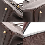 HERMES エルメス バーキン 35 ショコラ ○Z刻印(1996年頃) ユニセックス フィヨルド ハンドバッグ Aランク 中古 銀蔵