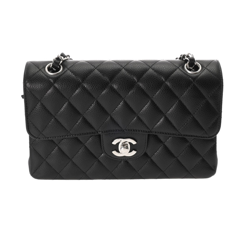 CHANEL シャネル マトラッセ チェーンショルダー 23cm  ブラック A01113 レディース ラムスキン ショルダーバッグ 新同 中古 銀蔵