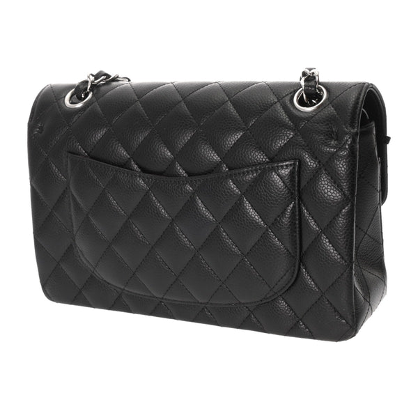 CHANEL シャネル マトラッセ チェーンショルダー 23cm  ブラック A01113 レディース ラムスキン ショルダーバッグ 新同 中古 銀蔵