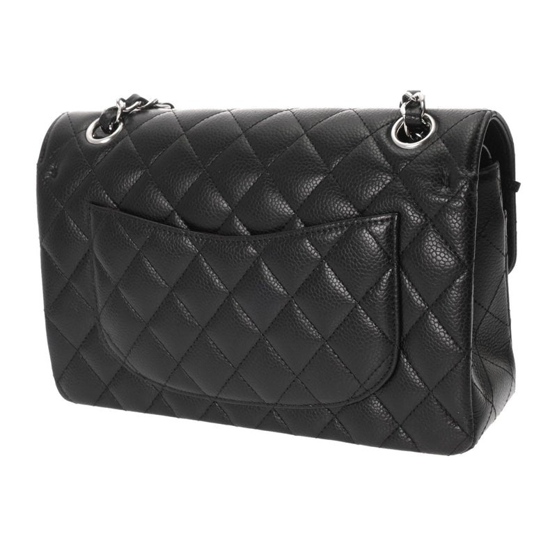 CHANEL シャネル マトラッセ チェーンショルダー 23cm  ブラック A01113 レディース ラムスキン ショルダーバッグ 新同 中古 銀蔵