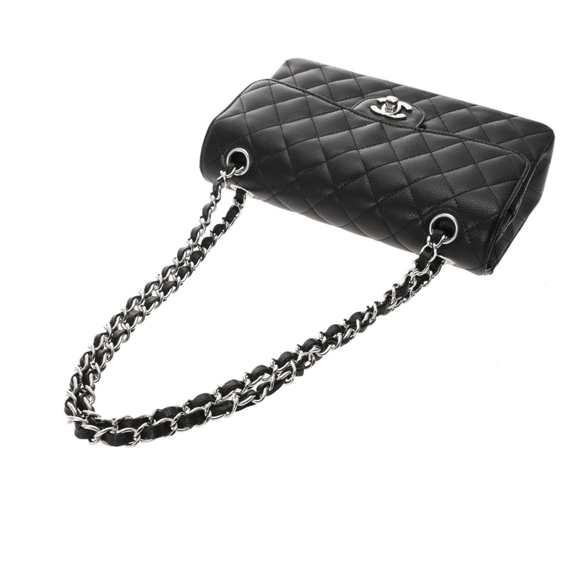 CHANEL シャネル マトラッセ チェーンショルダー 23cm  ブラック A01113 レディース ラムスキン ショルダーバッグ 新同 中古 銀蔵