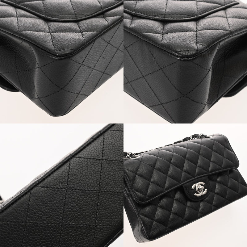 CHANEL シャネル マトラッセ チェーンショルダー 23cm  ブラック A01113 レディース ラムスキン ショルダーバッグ 新同 中古 銀蔵