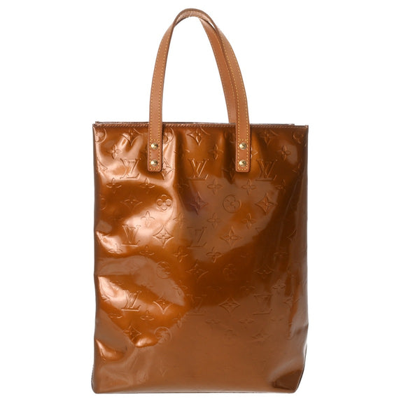 LOUIS VUITTON ルイヴィトン リード MM ブロンズ M91143 レディース モノグラムヴェルニ ハンドバッグ Bランク 中古 銀蔵