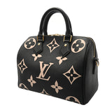 LOUIS VUITTON ルイヴィトン モノグラムアンプラント スピーディ 25 黒 M58947 レディース レザー 2WAYバッグ Aランク 中古 銀蔵
