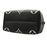 LOUIS VUITTON ルイヴィトン モノグラムアンプラント スピーディ 25 黒 M58947 レディース レザー 2WAYバッグ Aランク 中古 銀蔵