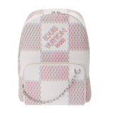 LOUIS VUITTON ルイヴィトン ダミエスプレー レーサー バックパック ホワイト マルチカラー M20664 ユニセックス レザー リュック・デイパック ABランク 中古 銀蔵