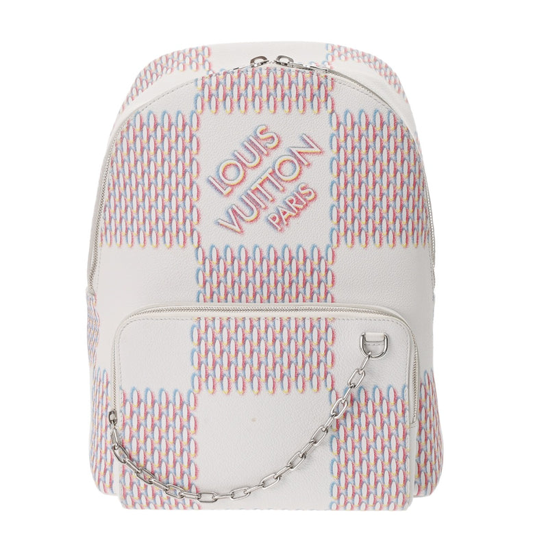 LOUIS VUITTON ルイヴィトン ダミエスプレー レーサー バックパック ホワイト マルチカラー M20664 ユニセックス レザー リュック・デイパック ABランク 中古 銀蔵