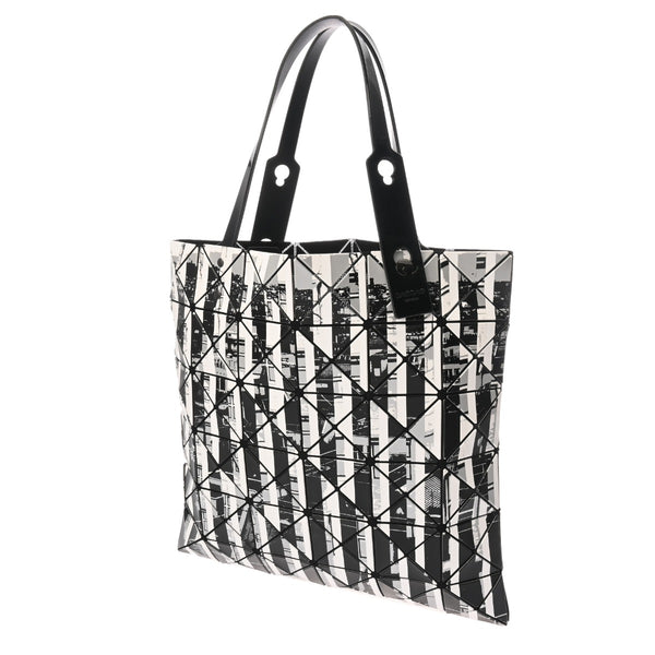 ISSEY MIYAKE イッセイミヤケ BAOBAO  ブラック/ホワイト 2VG113 レディース 塩化ビニール/ポリエステル トートバッグ Aランク 中古 銀蔵