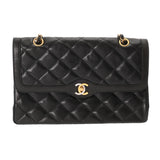 CHANEL シャネル マトラッセ チェーンショルダー パリ限定 ブラック レディース ラムスキン ショルダーバッグ Bランク 中古 銀蔵