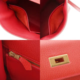 HERMES エルメス ケリー 35 内縫い 2WAY ルージュヴィフ □B刻印(1998年頃) レディース アルデンヌ ハンドバッグ ABランク 中古 銀蔵