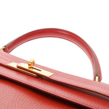 HERMES エルメス ケリー 35 内縫い 2WAY ルージュヴィフ □B刻印(1998年頃) レディース アルデンヌ ハンドバッグ ABランク 中古 銀蔵