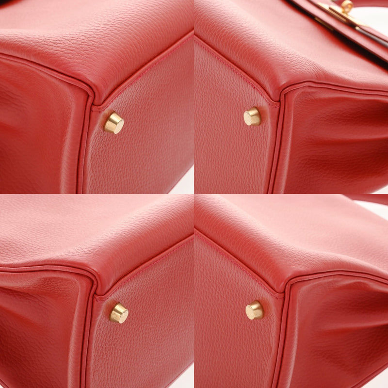 HERMES エルメス ケリー 35 内縫い 2WAY ルージュヴィフ □B刻印(1998年頃) レディース アルデンヌ ハンドバッグ ABランク 中古 銀蔵
