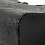 LOUIS VUITTON ルイヴィトン モノグラムアンプラント オンザゴー MM  ノワール M45595 レディース レザー トートバッグ Aランク 中古 銀蔵