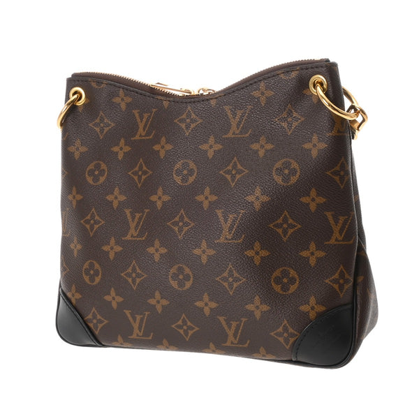 LOUIS VUITTON ルイヴィトン モノグラム オデオン NM PM ブラウン/ノワール M45353 レディース モノグラムキャンバス ショルダーバッグ Aランク 中古 銀蔵