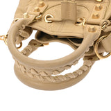 BALENCIAGA バレンシアガ ジャイアント ミニポンポン 2WAY ベージュ ゴールド金具 285439 レディース レザー ハンドバッグ ABランク 中古 銀蔵