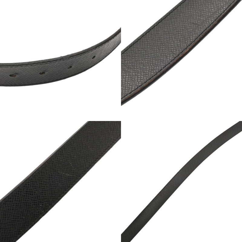 LOUIS VUITTON ルイヴィトン タイガ サンチュール メトロポール 95cm ノワール M0002 メンズ レザー ベルト Bランク 中古 銀蔵