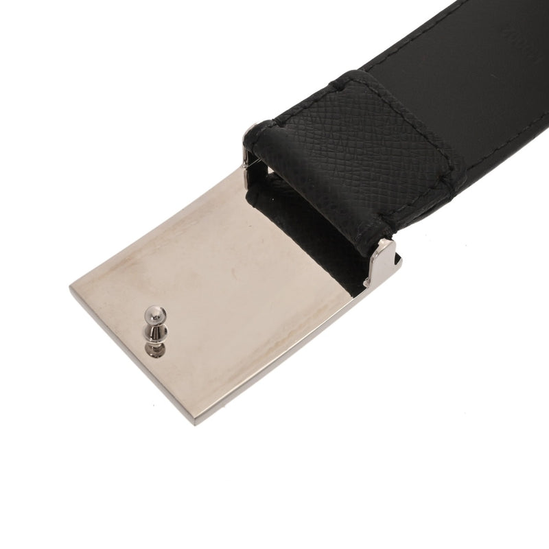 LOUIS VUITTON ルイヴィトン タイガ サンチュール メトロポール 95cm ノワール M0002 メンズ レザー ベルト Bランク 中古 銀蔵