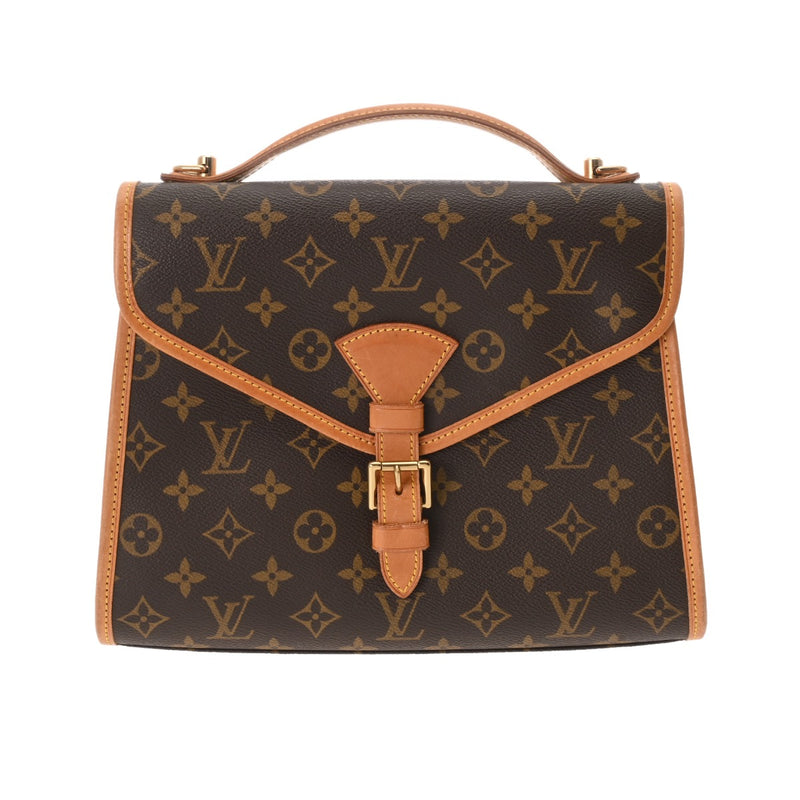 LOUIS VUITTON ルイヴィトン モノグラム ベルエア 2WAY ブラウン M51122 ユニセックス モノグラムキャンバス ハンドバッグ Aランク 中古 銀蔵