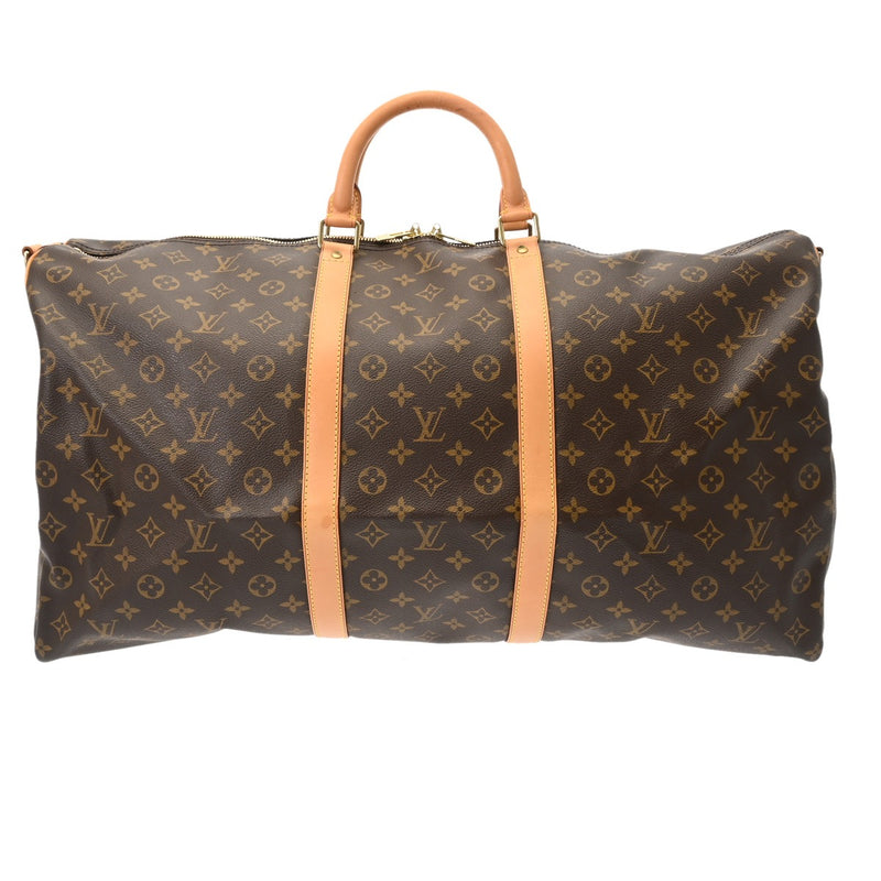 LOUIS VUITTON ルイヴィトン モノグラム キーポル バンドリエール 60 ブラウン M41412 ユニセックス モノグラムキャンバス ボストンバッグ ABランク 中古 銀蔵