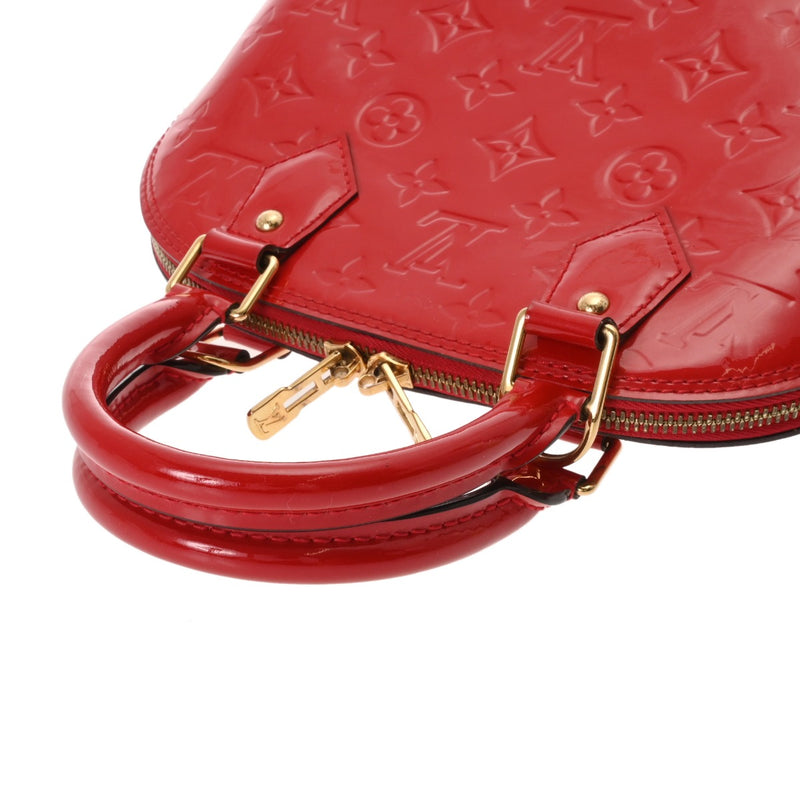 LOUIS VUITTON ルイヴィトン モノグラムヴェルニ アルマ BB 2WAY ポムダムール M90174 レディース モノグラムヴェルニ ハンドバッグ ABランク 中古 銀蔵