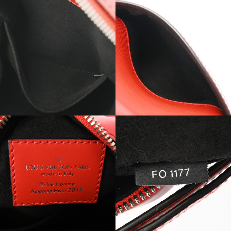 LOUIS VUITTON ルイヴィトン エピ ダヌーブ PM Supreme コラボ レッド/ホワイト M53417 ユニセックス レザー ショルダーバッグ ABランク 中古 銀蔵