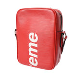 LOUIS VUITTON ルイヴィトン エピ ダヌーブ PM Supreme コラボ レッド/ホワイト M53417 ユニセックス レザー ショルダーバッグ ABランク 中古 銀蔵