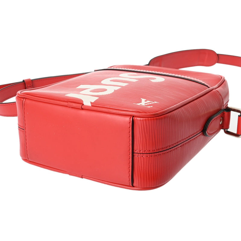 LOUIS VUITTON ルイヴィトン エピ ダヌーブ PM Supreme コラボ レッド/ホワイト M53417 ユニセックス レザー ショルダーバッグ ABランク 中古 銀蔵