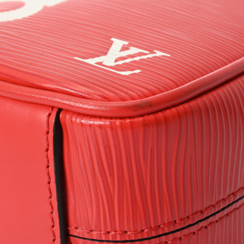 LOUIS VUITTON ルイヴィトン エピ ダヌーブ PM Supreme コラボ レッド/ホワイト M53417 ユニセックス レザー ショルダーバッグ ABランク 中古 銀蔵