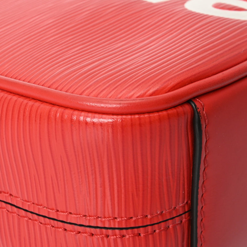 LOUIS VUITTON ルイヴィトン エピ ダヌーブ PM Supreme コラボ レッド/ホワイト M53417 ユニセックス レザー ショルダーバッグ ABランク 中古 銀蔵