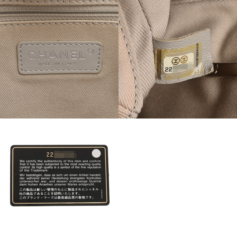 CHANEL シャネル ドーヴィル MM ネイビー A93257 レディース レザー トートバッグ Bランク 中古 銀蔵