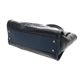 CHANEL シャネル ドーヴィル MM ネイビー A93257 レディース レザー トートバッグ Bランク 中古 銀蔵