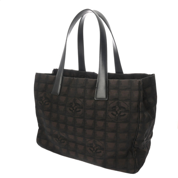 CHANEL シャネル ニュートラベル トート MM マロン レディース ナイロン トートバッグ ABランク 中古 銀蔵