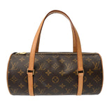 LOUIS VUITTON ルイヴィトン モノグラム パピヨン PM ブラウン M51386 レディース モノグラムキャンバス ハンドバッグ Bランク 中古 銀蔵
