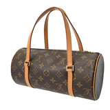 LOUIS VUITTON ルイヴィトン モノグラム パピヨン PM ブラウン M51386 レディース モノグラムキャンバス ハンドバッグ Bランク 中古 銀蔵