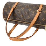 LOUIS VUITTON ルイヴィトン モノグラム パピヨン PM ブラウン M51386 レディース モノグラムキャンバス ハンドバッグ Bランク 中古 銀蔵