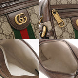 GUCCI グッチ オフィディア ミニメッセンジャーバッグ ベージュ 598127 レディース GGスプリームキャンバス レザー ショルダーバッグ Aランク 中古 銀蔵