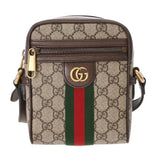 GUCCI グッチ オフィディア ミニメッセンジャーバッグ ベージュ 598127 レディース GGスプリームキャンバス レザー ショルダーバッグ Aランク 中古 銀蔵