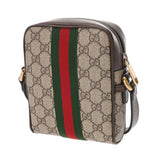 GUCCI グッチ オフィディア ミニメッセンジャーバッグ ベージュ 598127 レディース GGスプリームキャンバス レザー ショルダーバッグ Aランク 中古 銀蔵