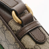GUCCI グッチ オフィディア ミニメッセンジャーバッグ ベージュ 598127 レディース GGスプリームキャンバス レザー ショルダーバッグ Aランク 中古 銀蔵