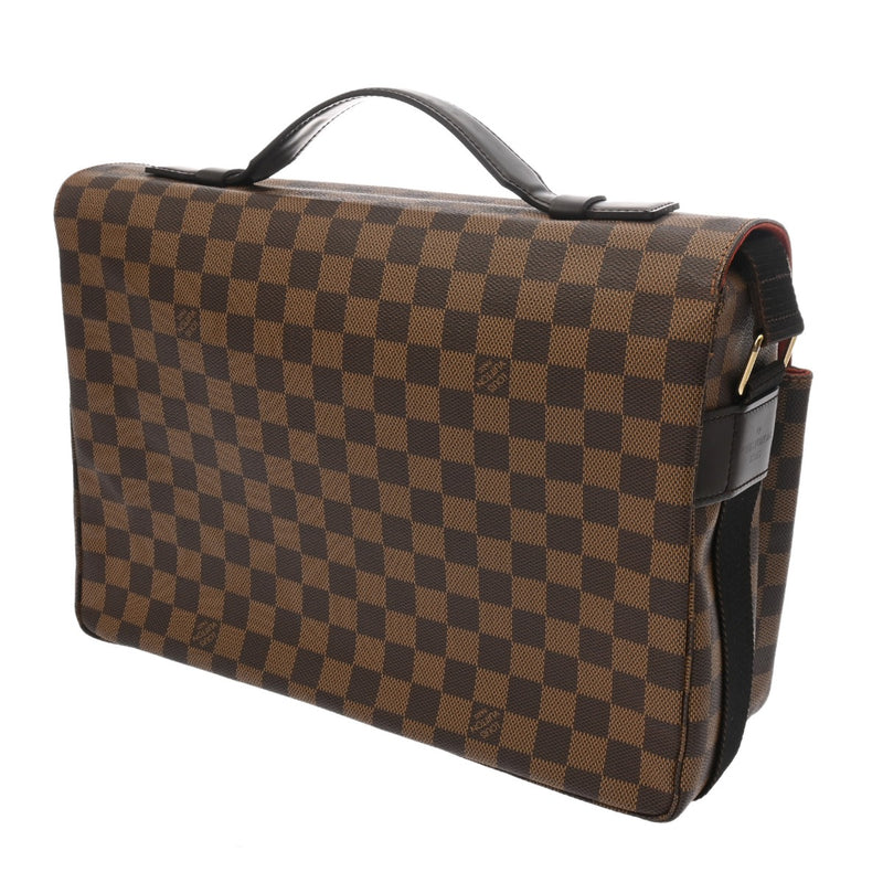 LOUIS VUITTON ルイヴィトン ダミエ ブロードウェイ ブラウン N42270 ユニセックス ダミエキャンバス ショルダーバッグ ABランク 中古 銀蔵