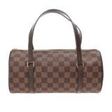 LOUIS VUITTON ルイヴィトン ダミエ パピヨン PM ブラウン N51304 レディース ダミエキャンバス ハンドバッグ Aランク 中古 銀蔵
