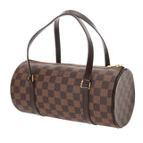 LOUIS VUITTON ルイヴィトン ダミエ パピヨン PM ブラウン N51304 レディース ダミエキャンバス ハンドバッグ Aランク 中古 銀蔵