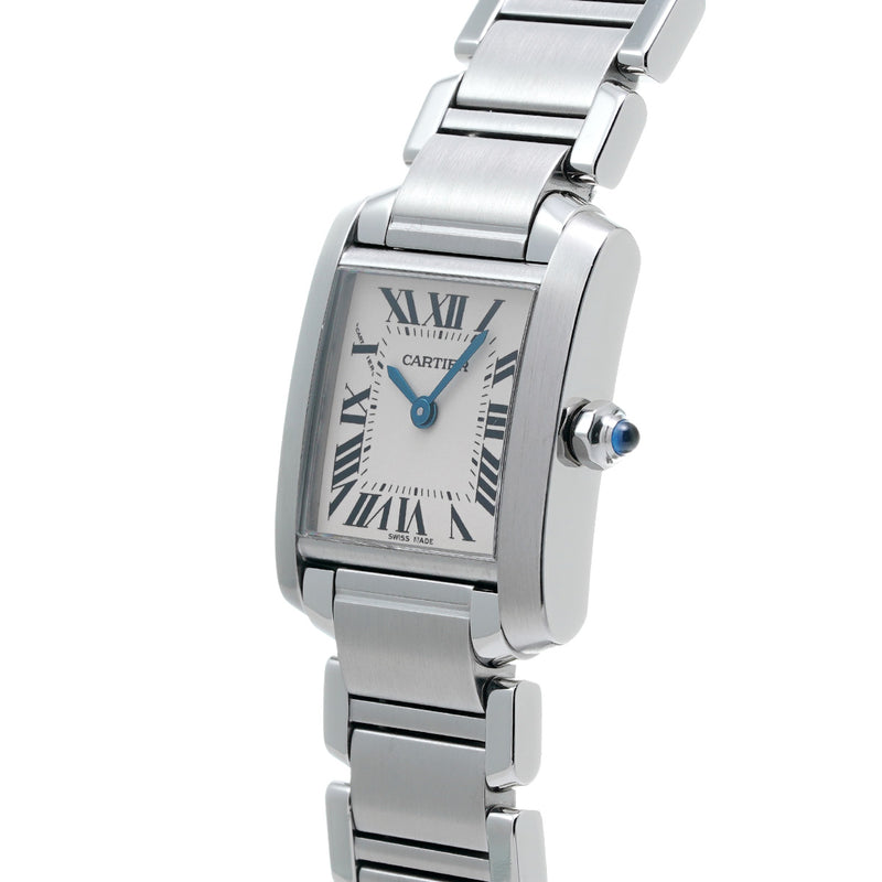 カルティエ タンク フランセーズ SM W51008Q3 シルバー レディース 腕時計 クォーツ 中古 銀蔵