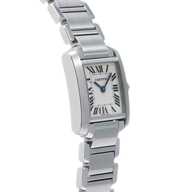 カルティエ タンク フランセーズ SM W51008Q3 シルバー レディース 腕時計 クォーツ 中古 銀蔵