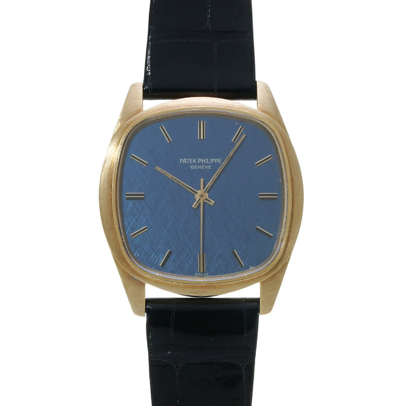 パテックフィリップ ゴールデン エリプス アンティーク 3585J ブルー メンズ 腕時計 自動巻き 中古 銀蔵