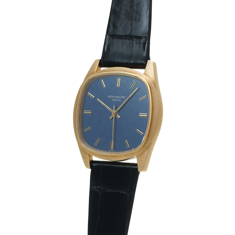 パテックフィリップ ゴールデン エリプス アンティーク 3585J ブルー メンズ 腕時計 自動巻き 中古 銀蔵