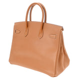 HERMES エルメス バーキン 35 ナチュラル □E刻印(2001年頃) ユニセックス アルデンヌ ハンドバッグ ABランク 中古 銀蔵